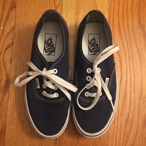 WORN ONCE Vans Authentic Navy Blue Sneaker